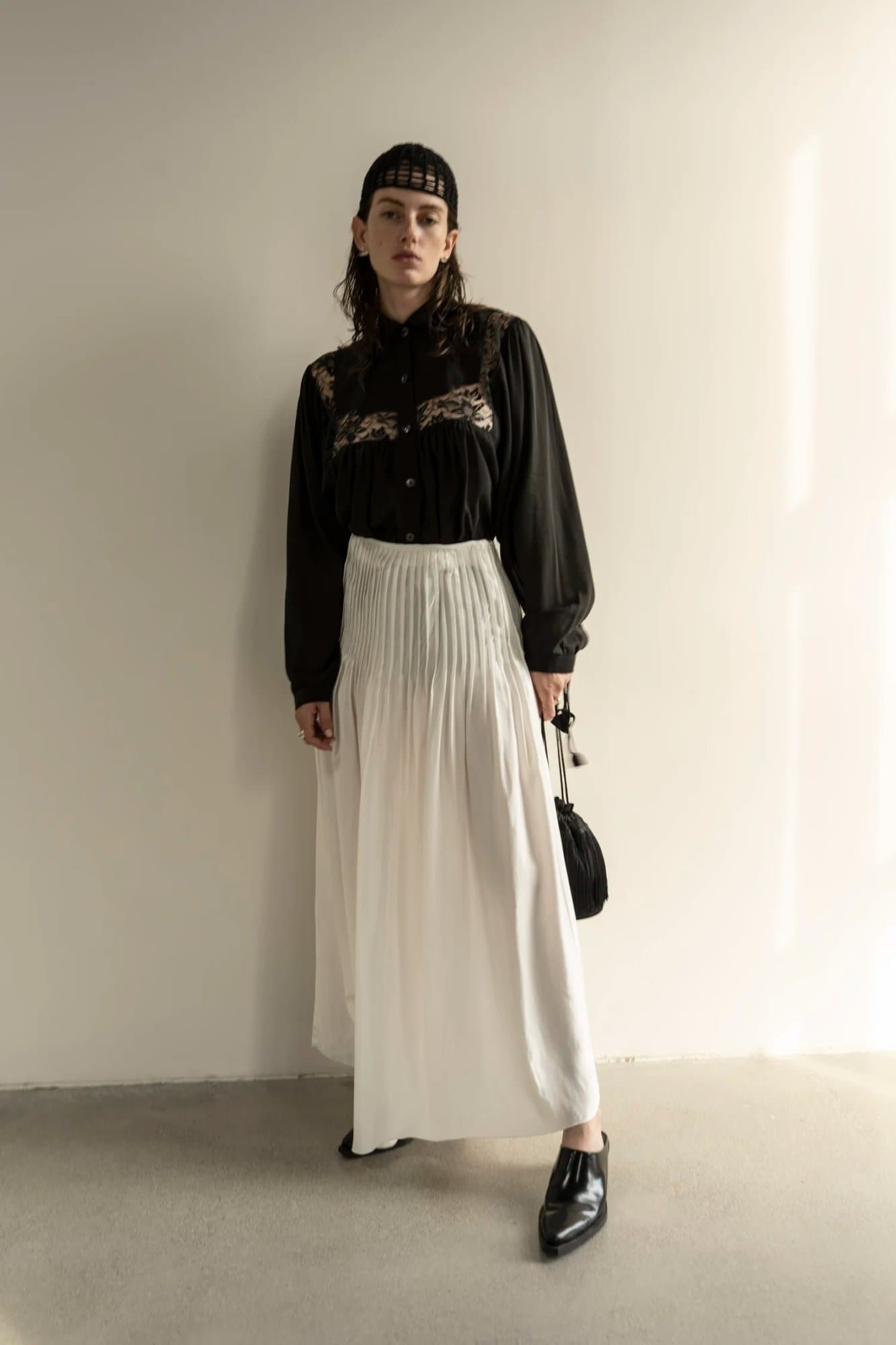 LINA KOSTENKO POET BLACK LACE BLOUSE — K M by L A N G E