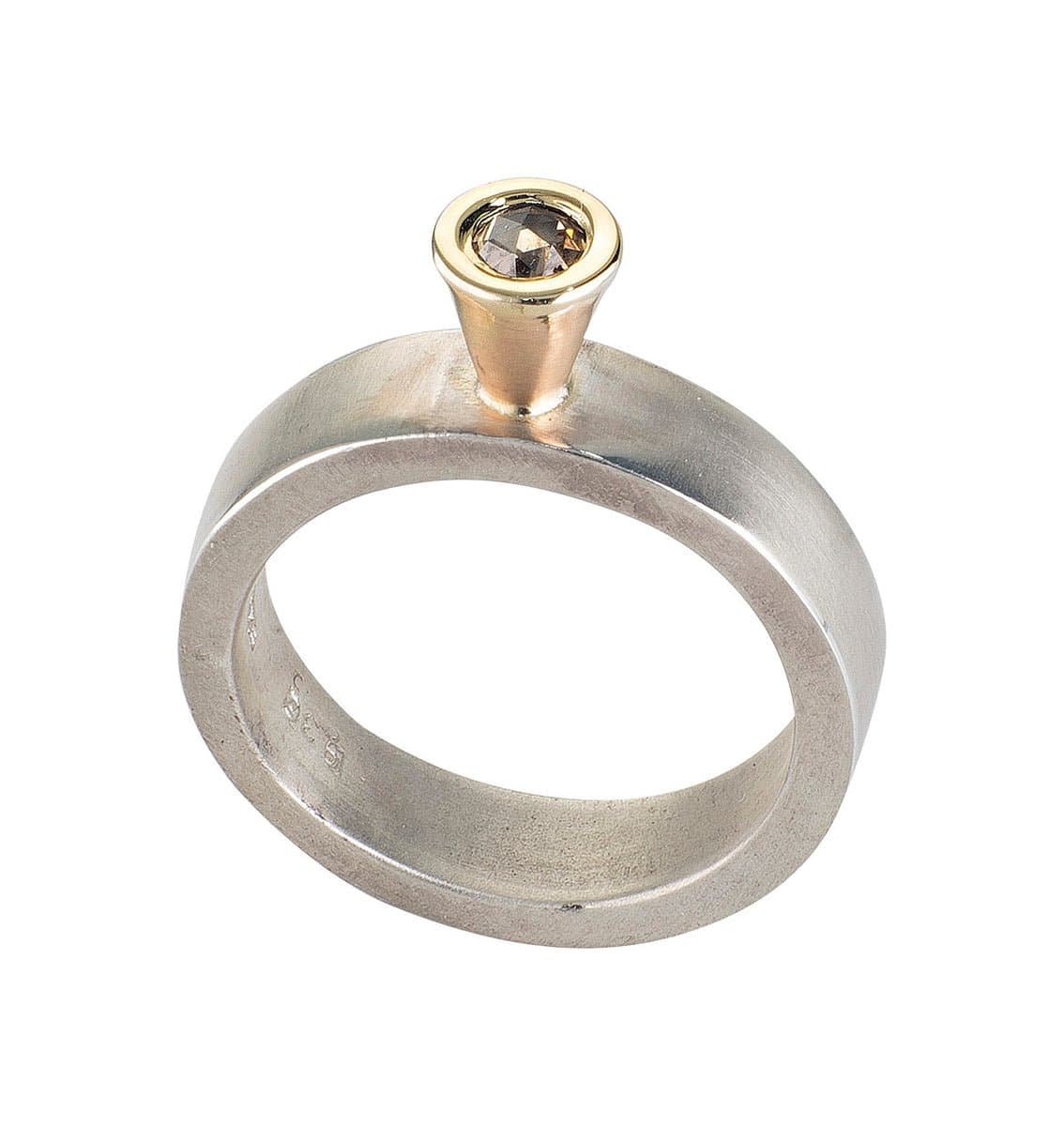 Solitaire Diamond Bell Ring