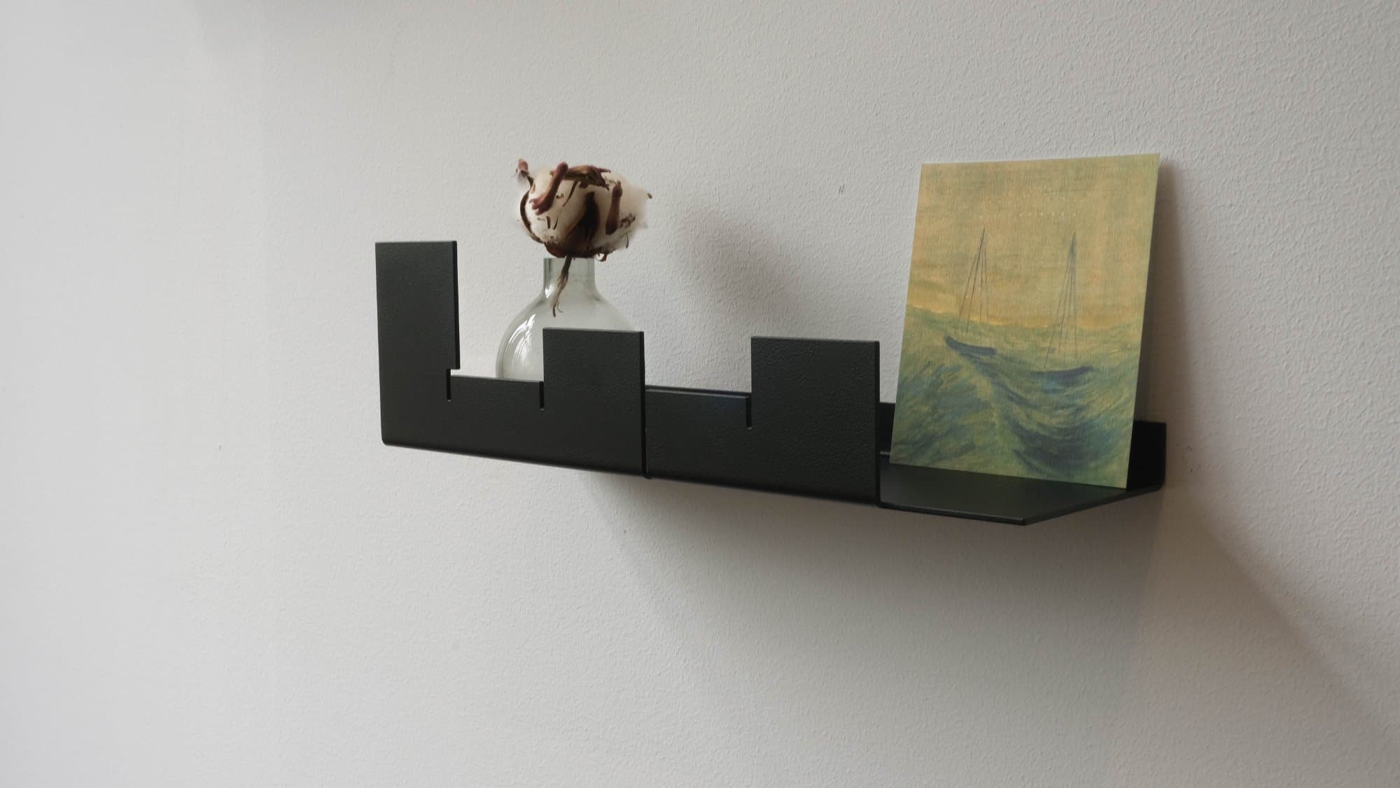 NVMD Wall Shelf City, black photo 3