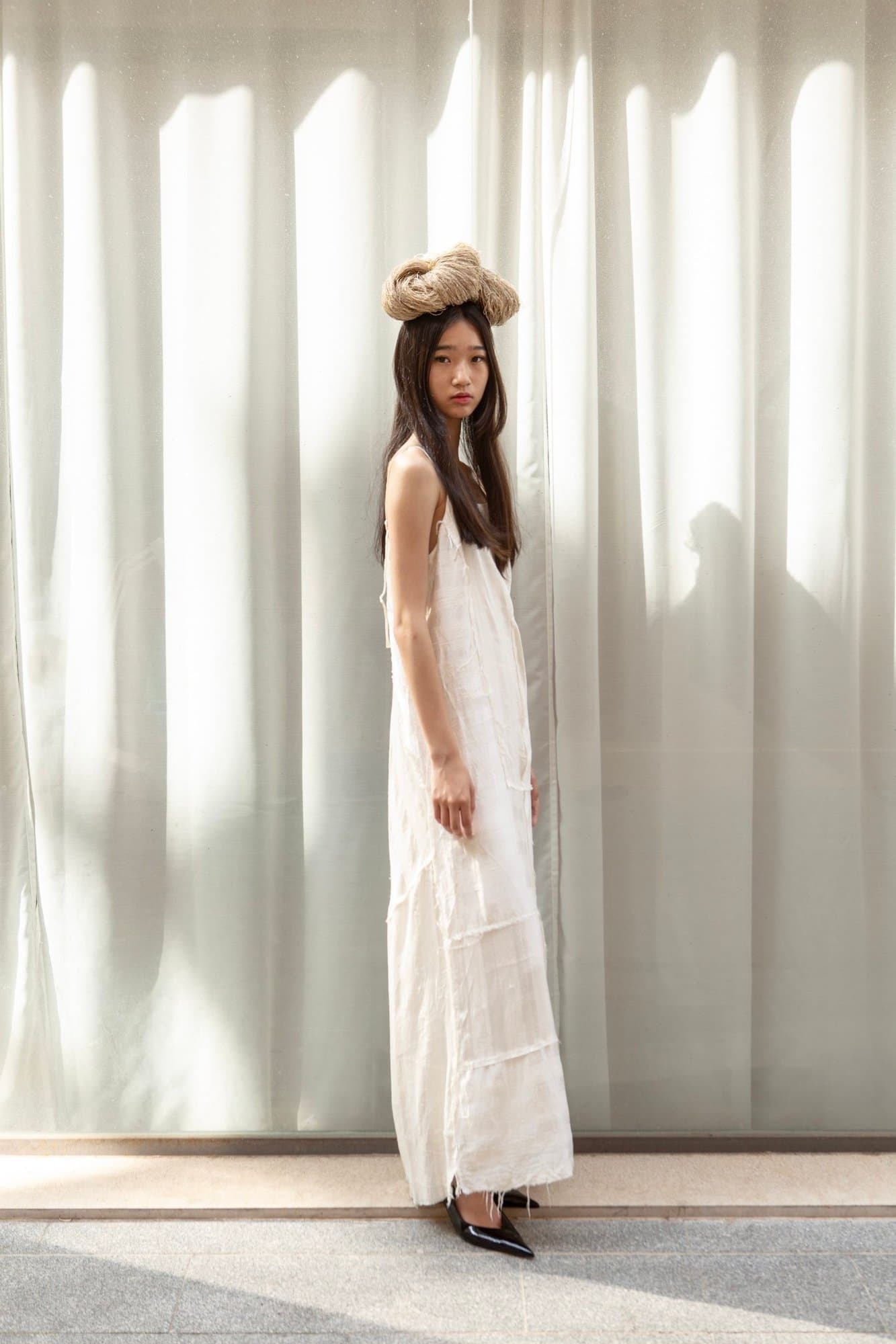PURE HANDMADE SPUN SILK DRESS — K M by L A N G E