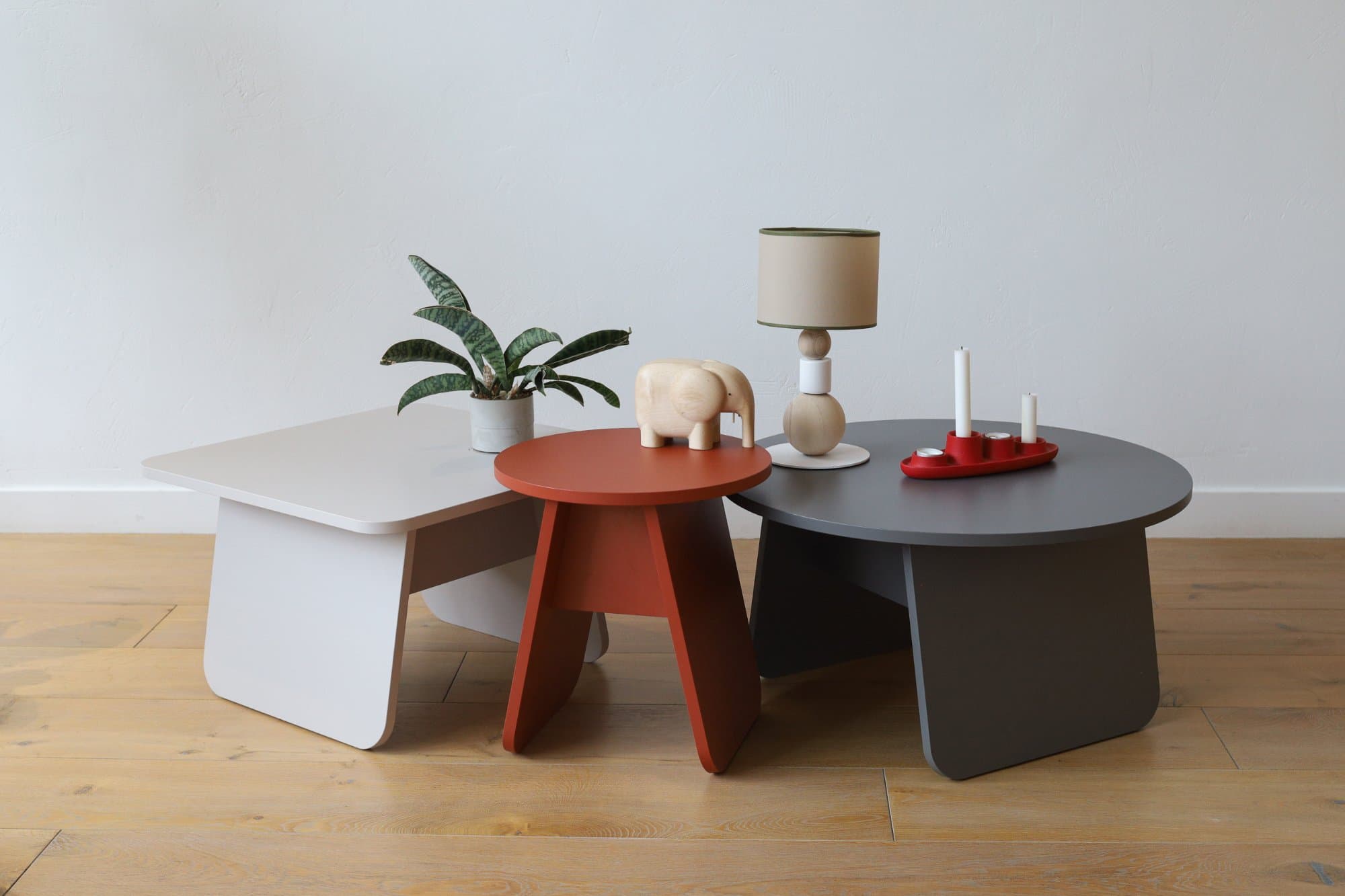 Momoko Side Table Round Small D40, terracotta photo 2