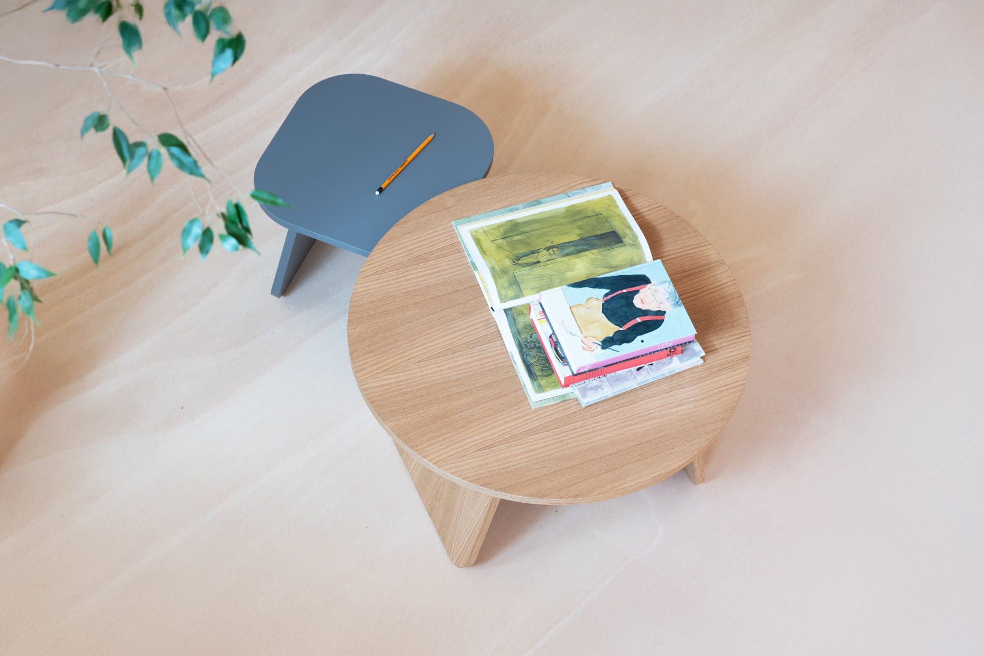 Momoko Coffee Table Round D71, oak photo 2