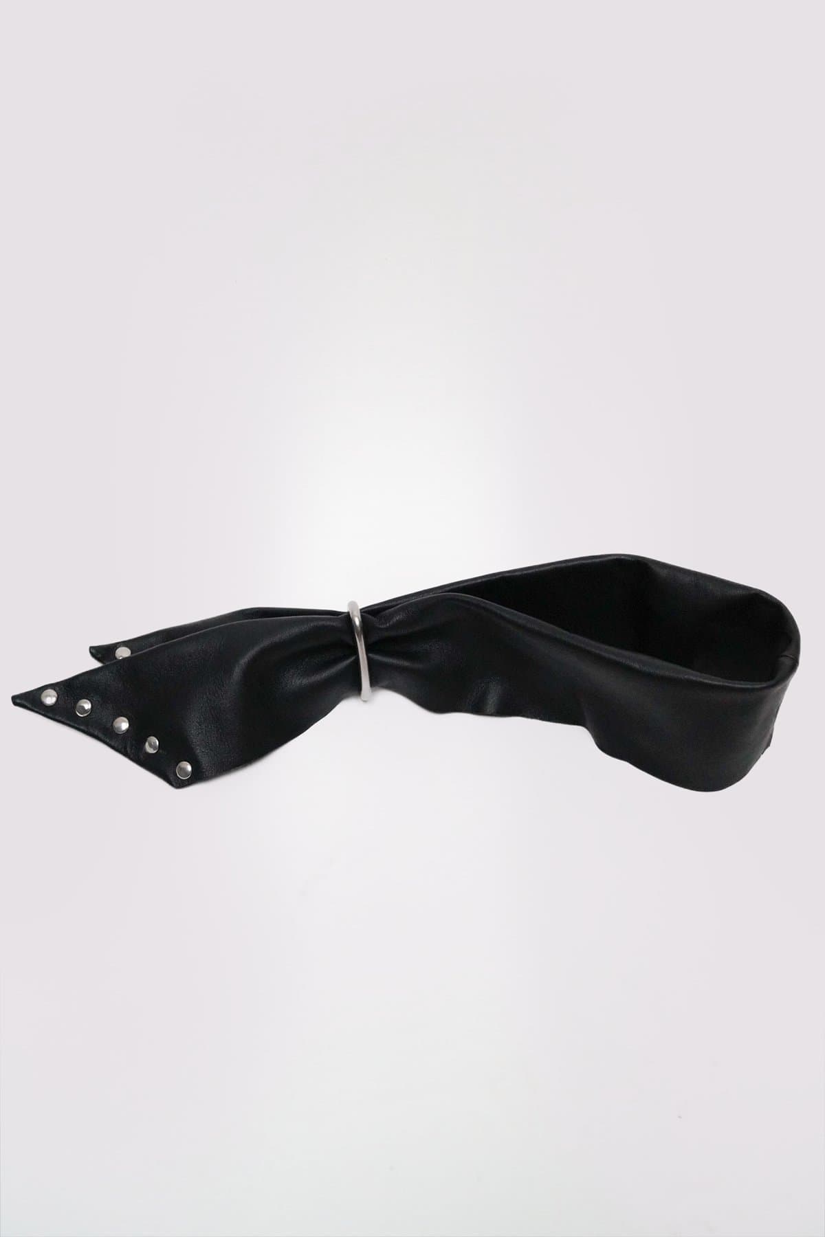 RIVET LEATHER SCARF