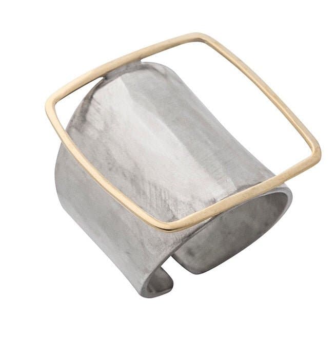 Circular Silver & Gold Ring