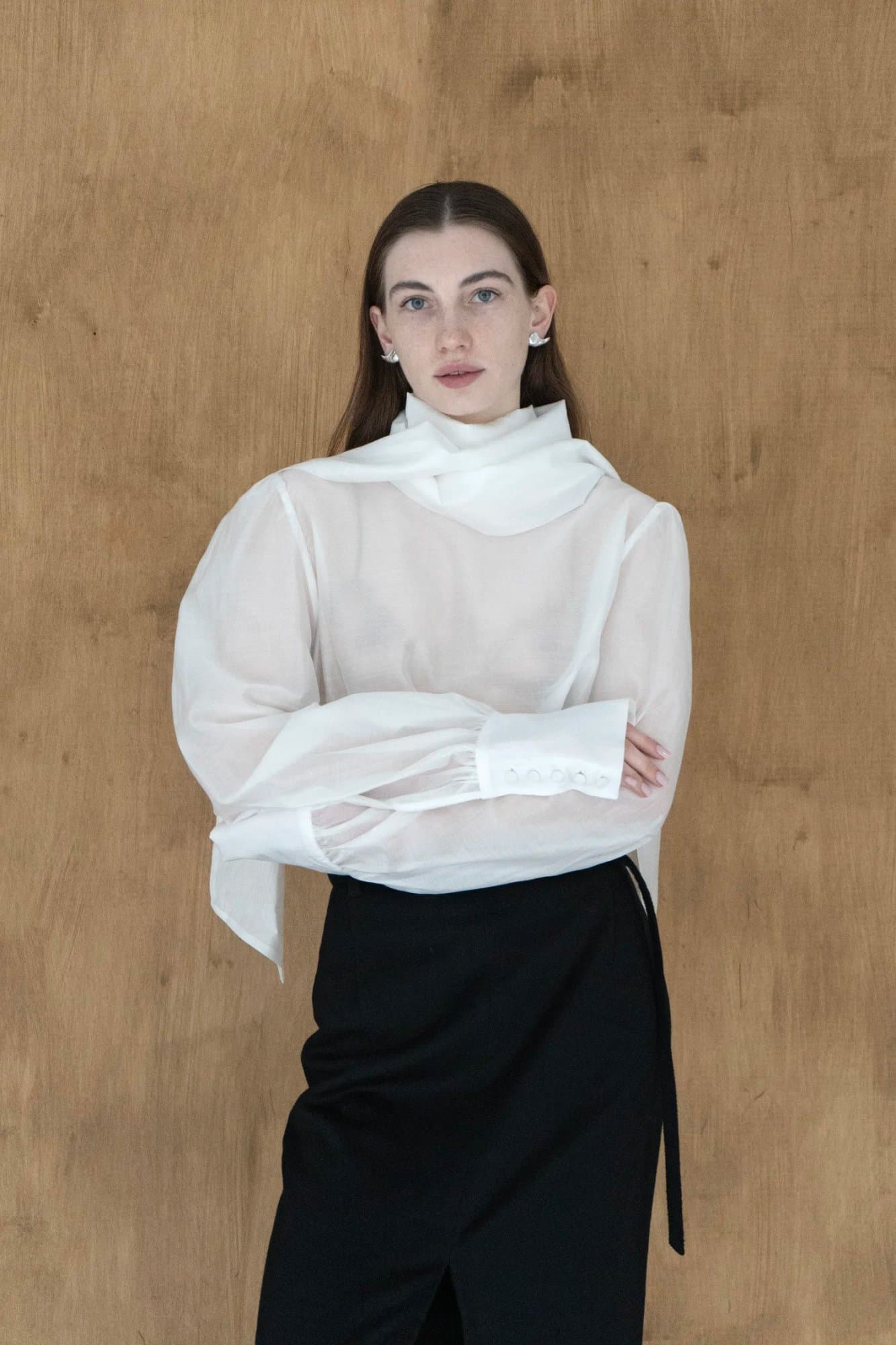 BANTYK WHITE POETRY BLOUSE — K M by L A N G E