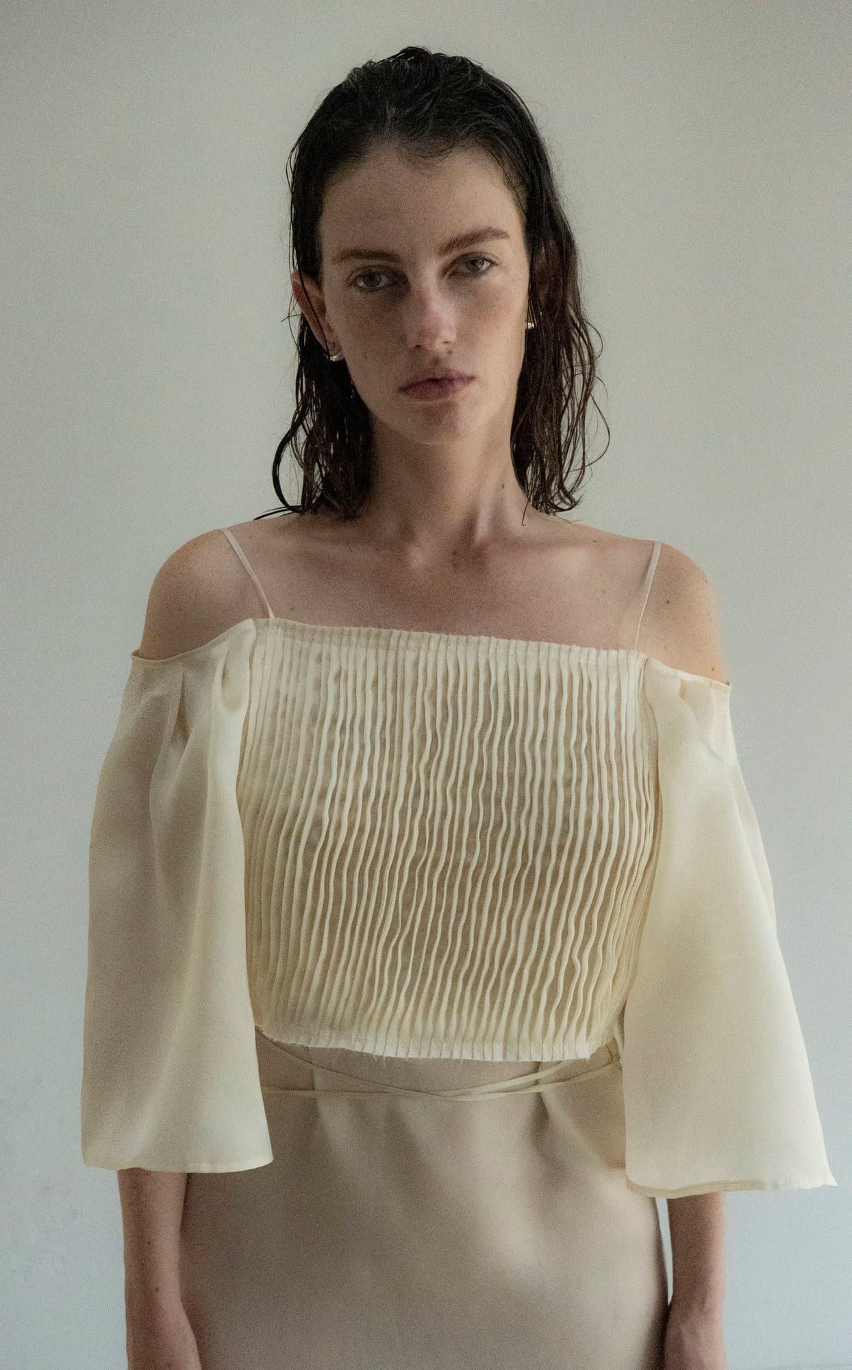 FESTIVALNYI NUDE ORGANZA DRESS — K M by L A N G E