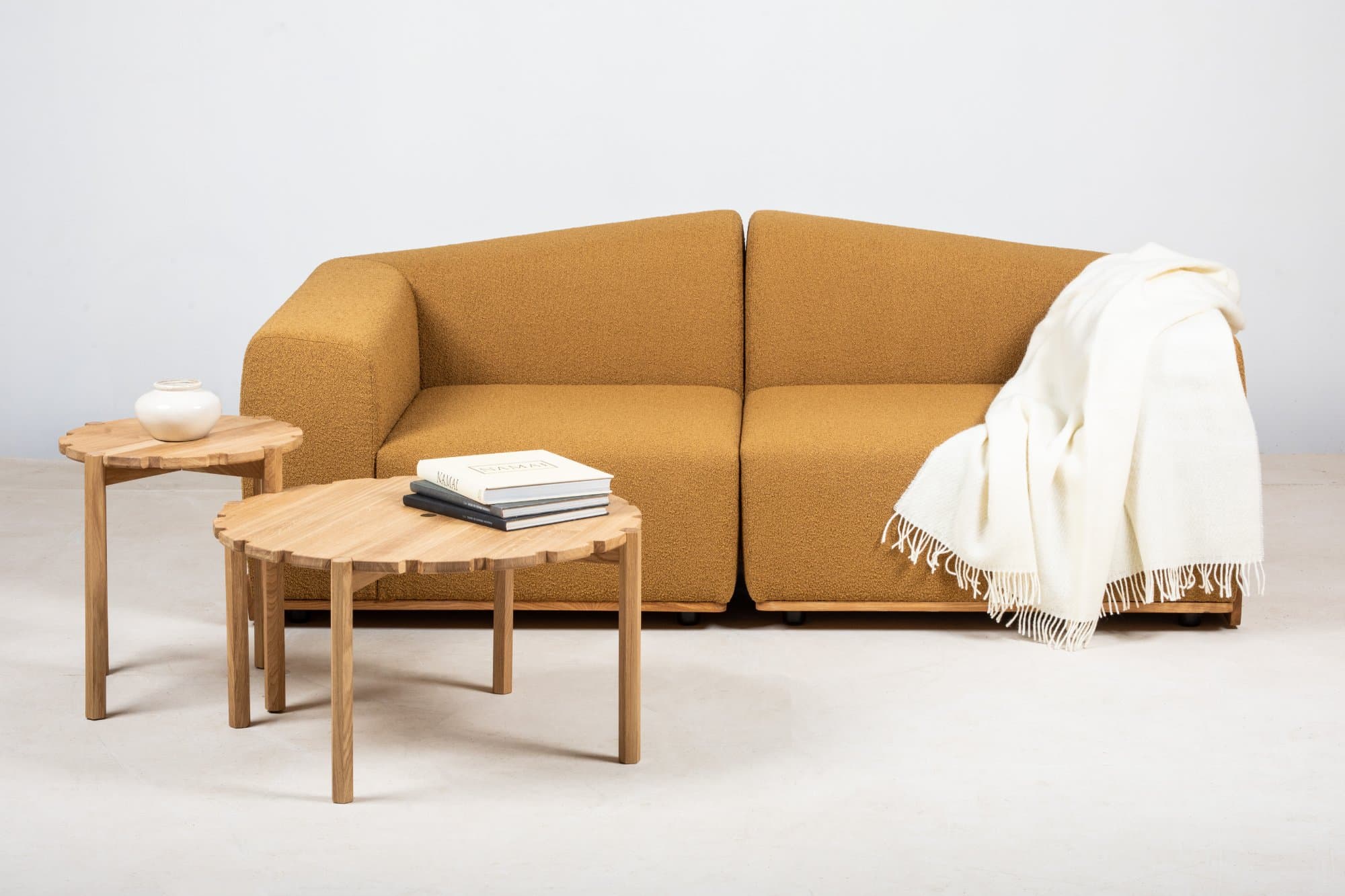 Pinion Side Table D80cm in Oak photo 3
