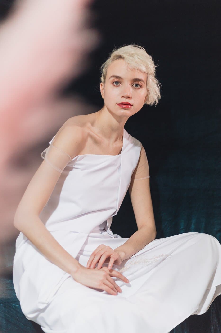Asymmetric Origami Dress