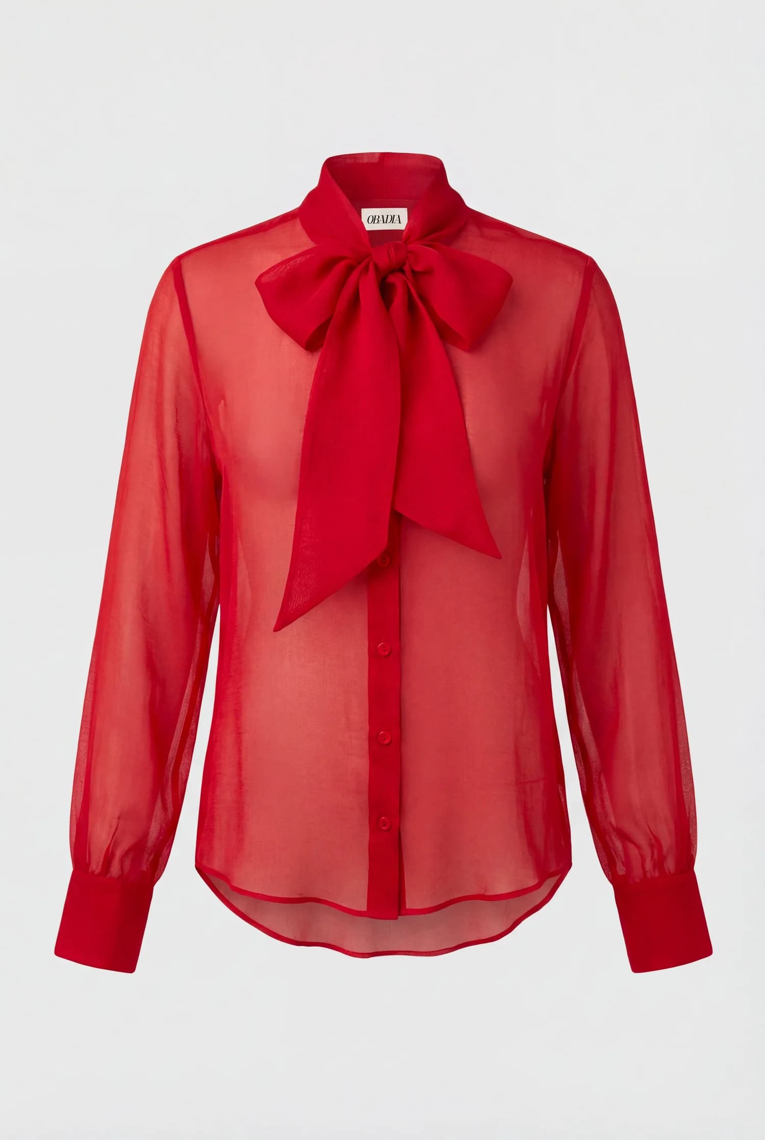 Diane Shirt - Red Silk