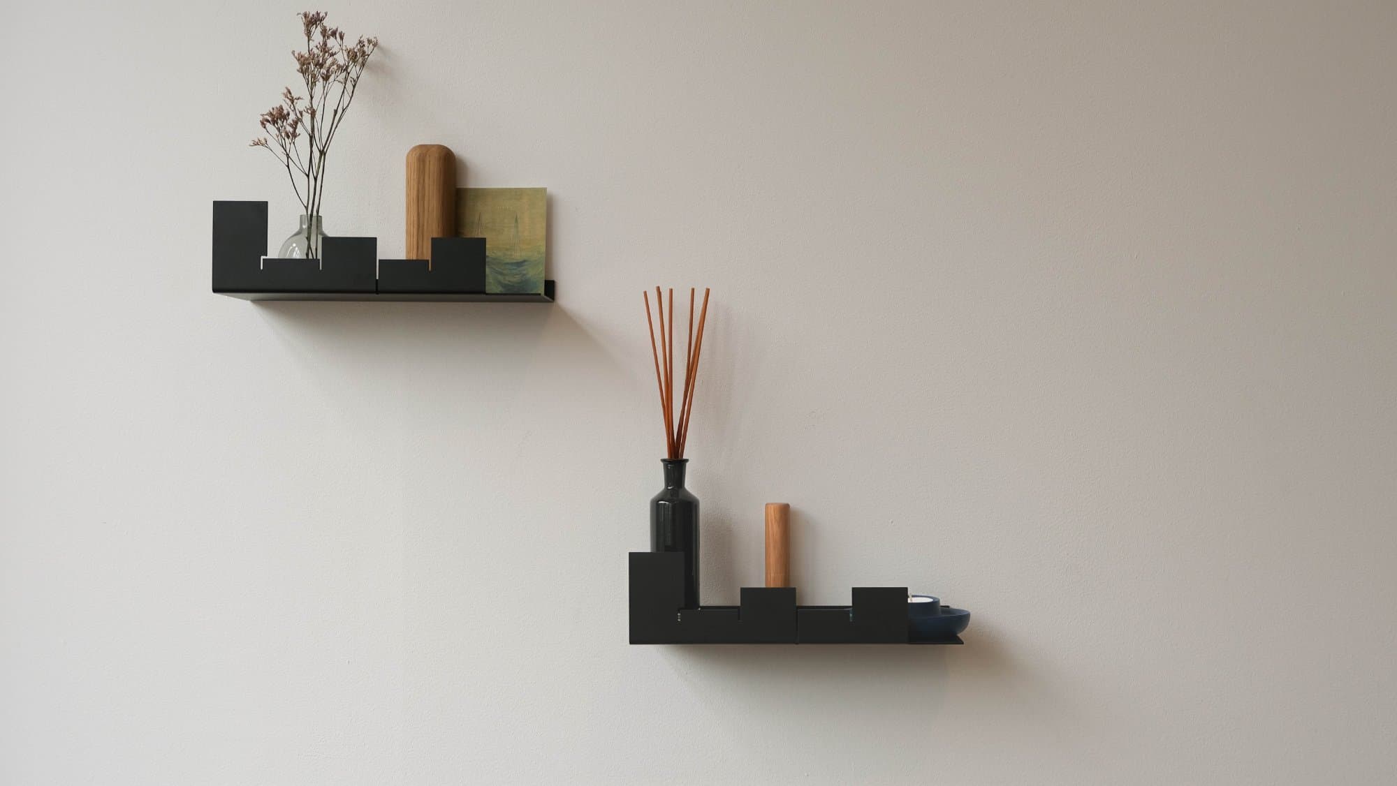 NVMD Wall Shelf City, black photo 5