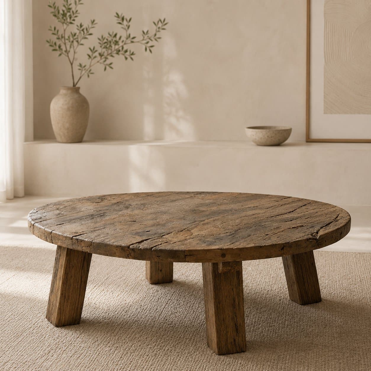 Avery Rustic American Oakwood Coffee Table