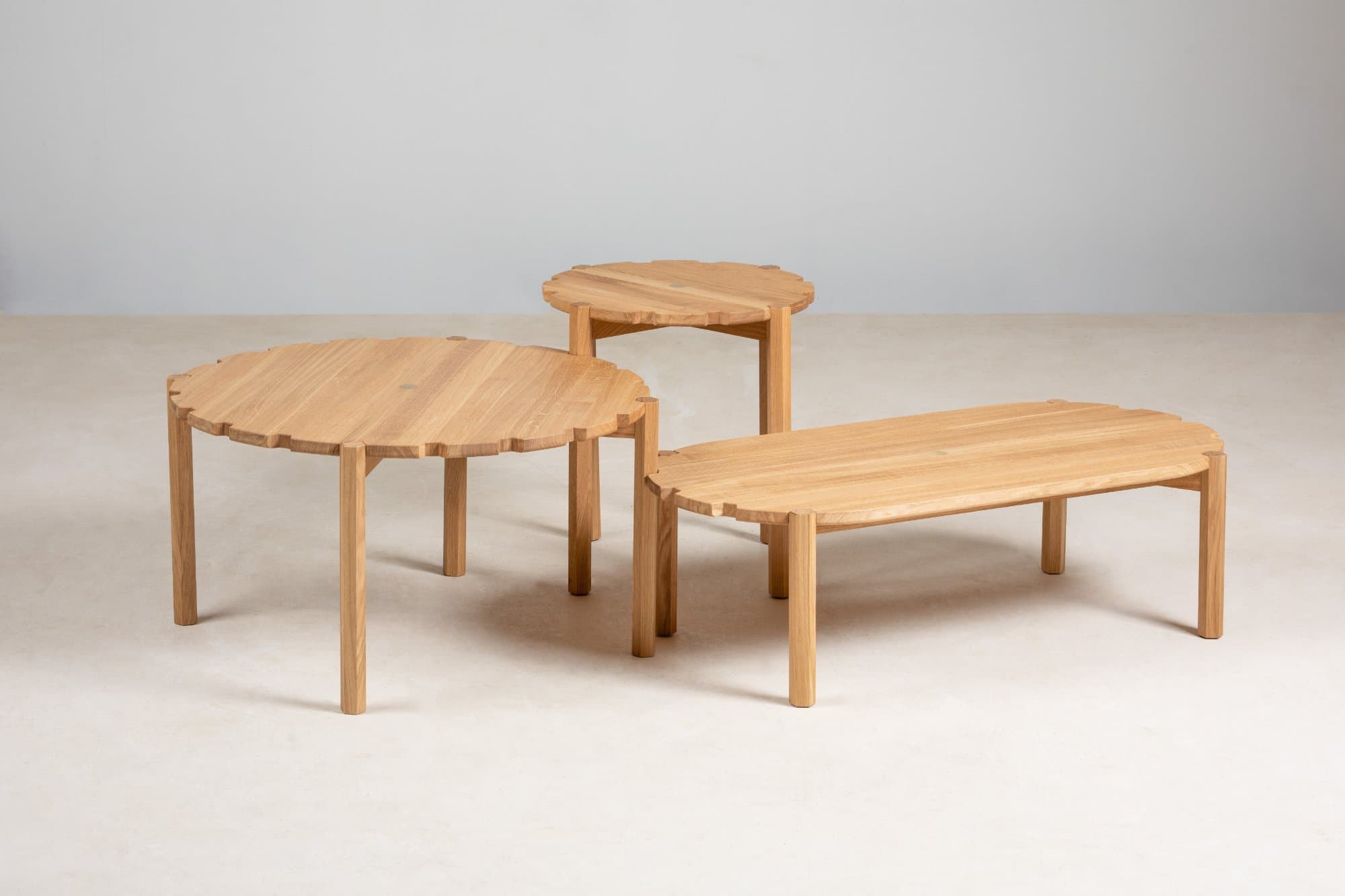 Pinion Side Table L100cm in Oak photo 3