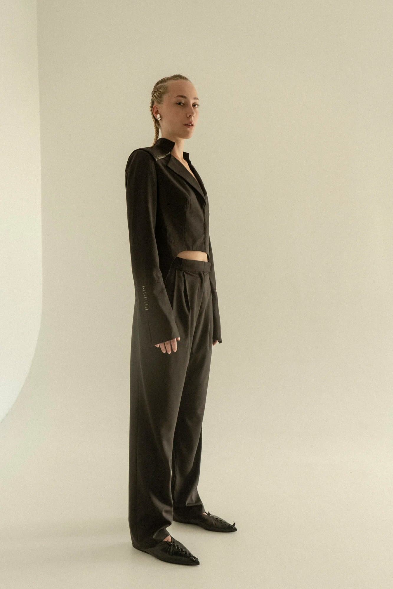 CUKIERNIA CHOCOLATE WOOL SUIT — K M by L A N G E