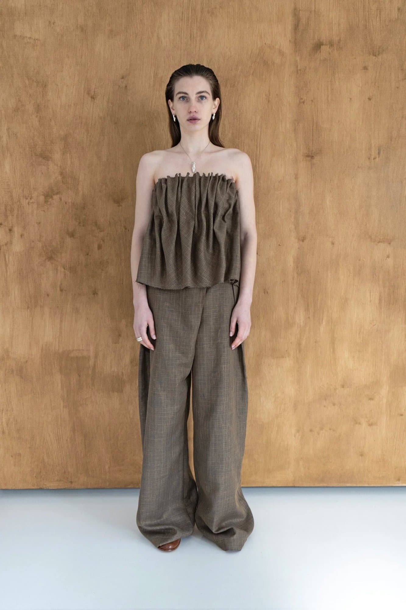 PALYANYTSIA RAW LINEN TOP — K M by L A N G E