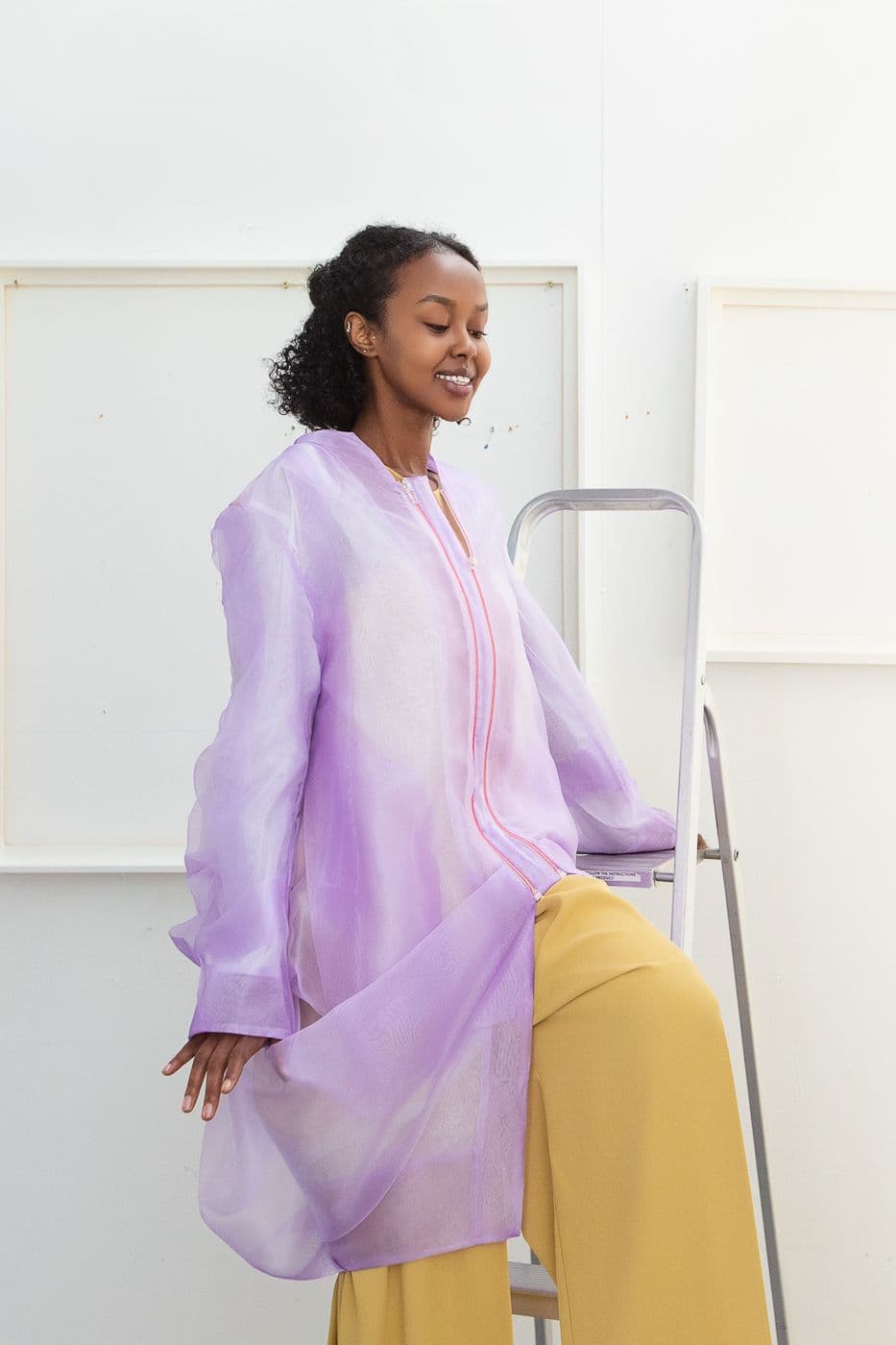 Funky Origami Organza Summer Coat