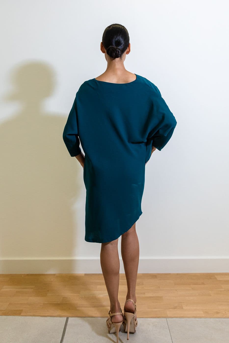 Origami 3/4 Sleeves Dress (Woven)