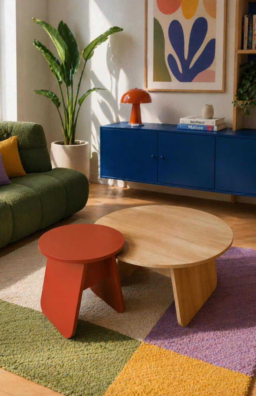 Momoko Side Table Round Small D40, terracotta photo 3