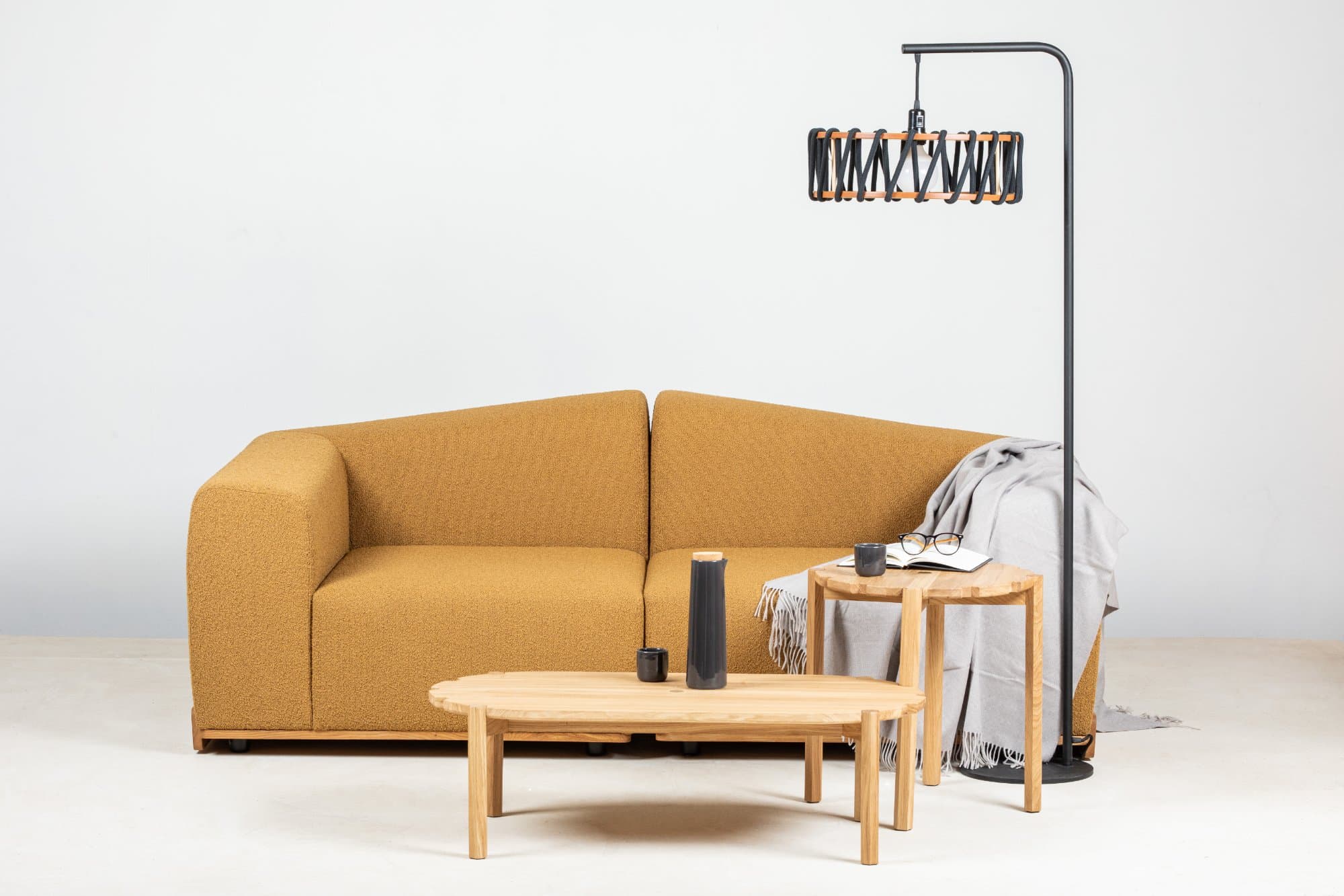 Pinion Side Table D50cm in Oak photo 2