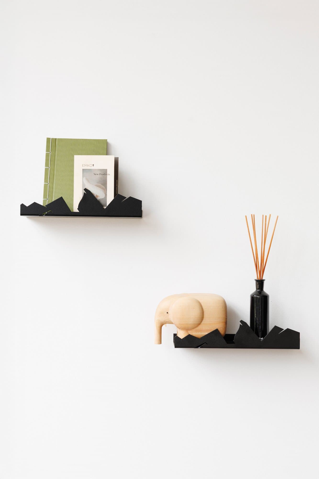 NVMD Wall Shelf Mountains, black photo 5
