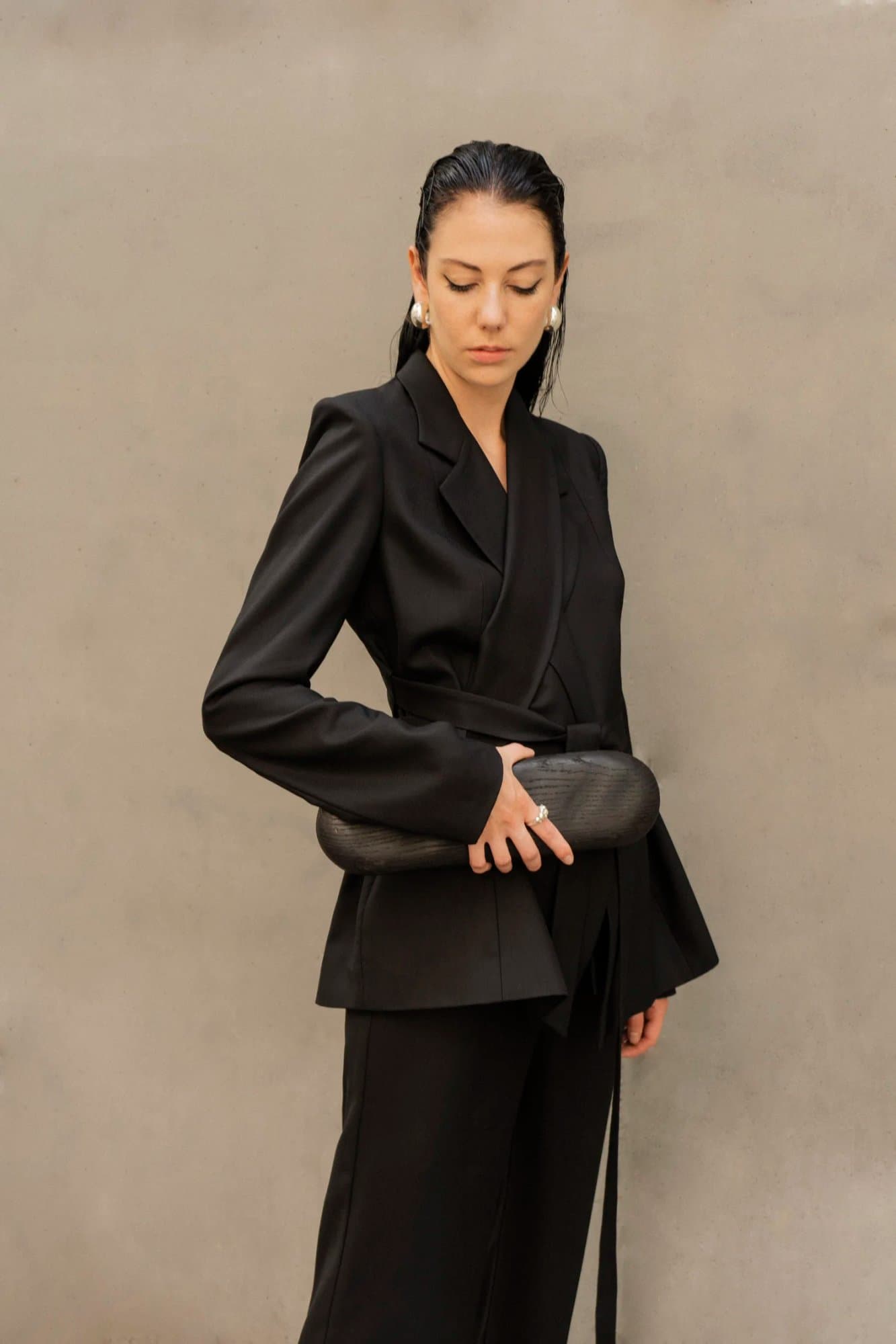 Mariupol Black Deconstructed Blazer — K M by L A N G E