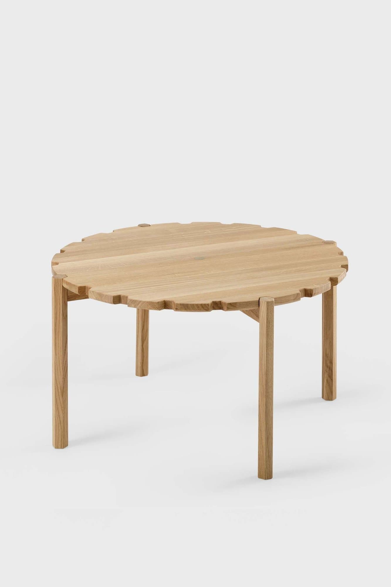 Pinion Side Table D80cm in Oak
