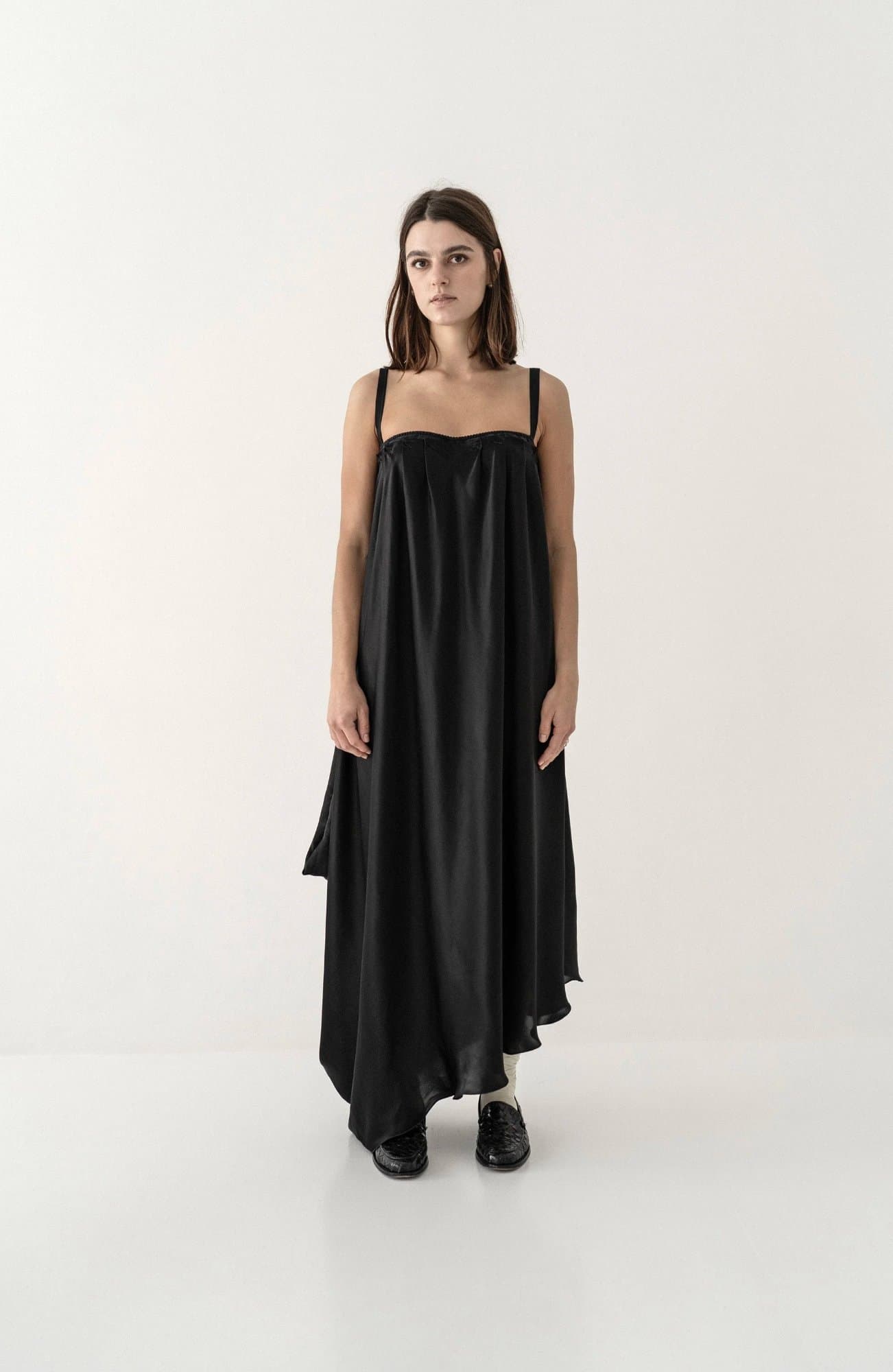 LELEKA SILK ABSTRACT DRESS — K M by L A N G E
