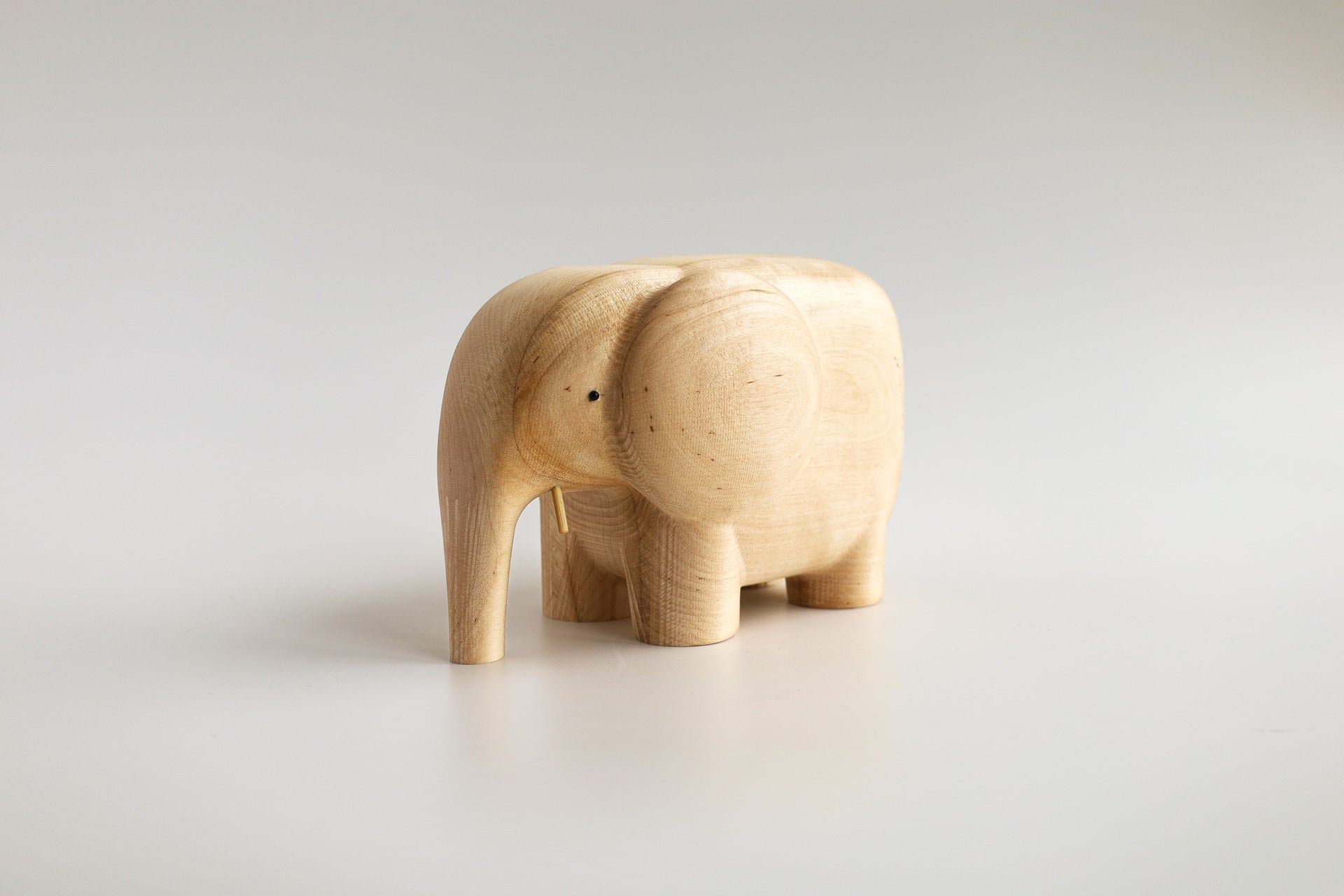 I Piccolini Wooden Animal Figures Elephant