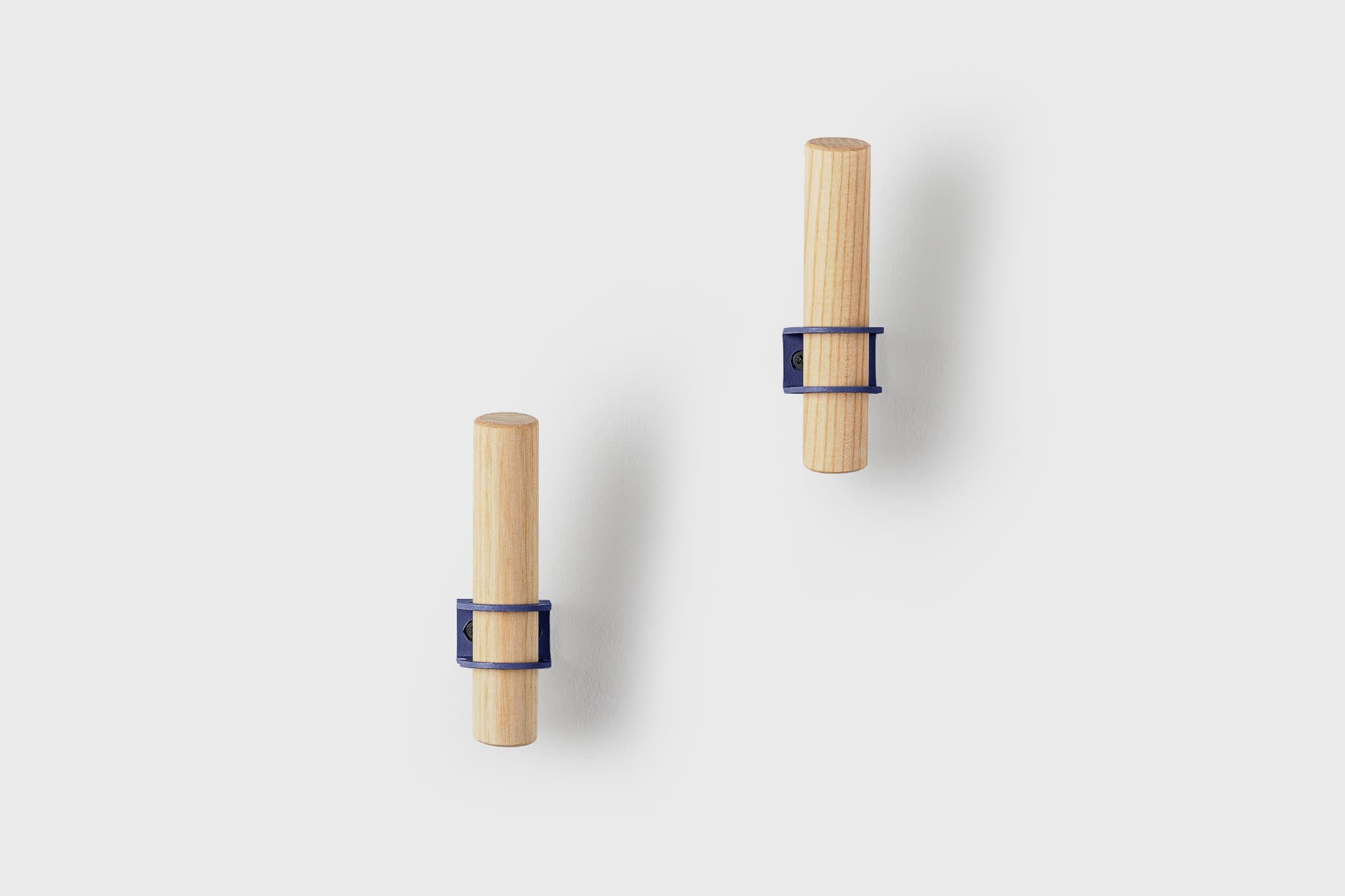 Torch Wooden Hook Rack 2pcs, navy photo 2
