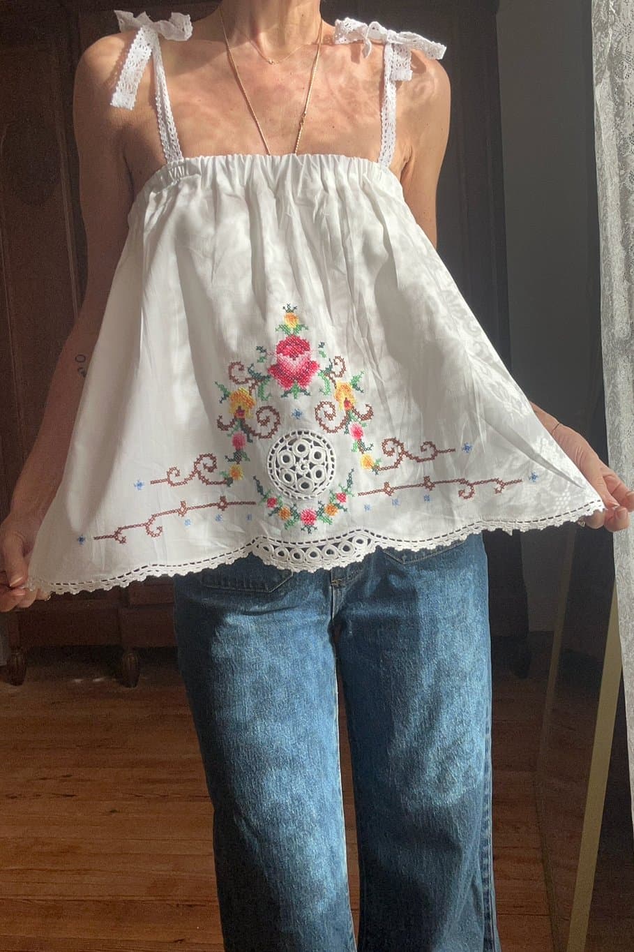 CLARA TOP IN ROSE